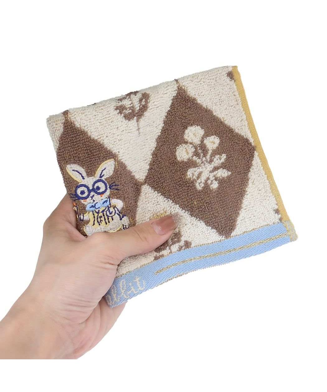 シネマコレクション cinemacollection カレルチャペック ハンドタオル ジャガードタオル ホワイトラビットチェック 紅茶店 丸眞 プレゼント キャラクター グッズ (メーカー指定色) メーカー指定色