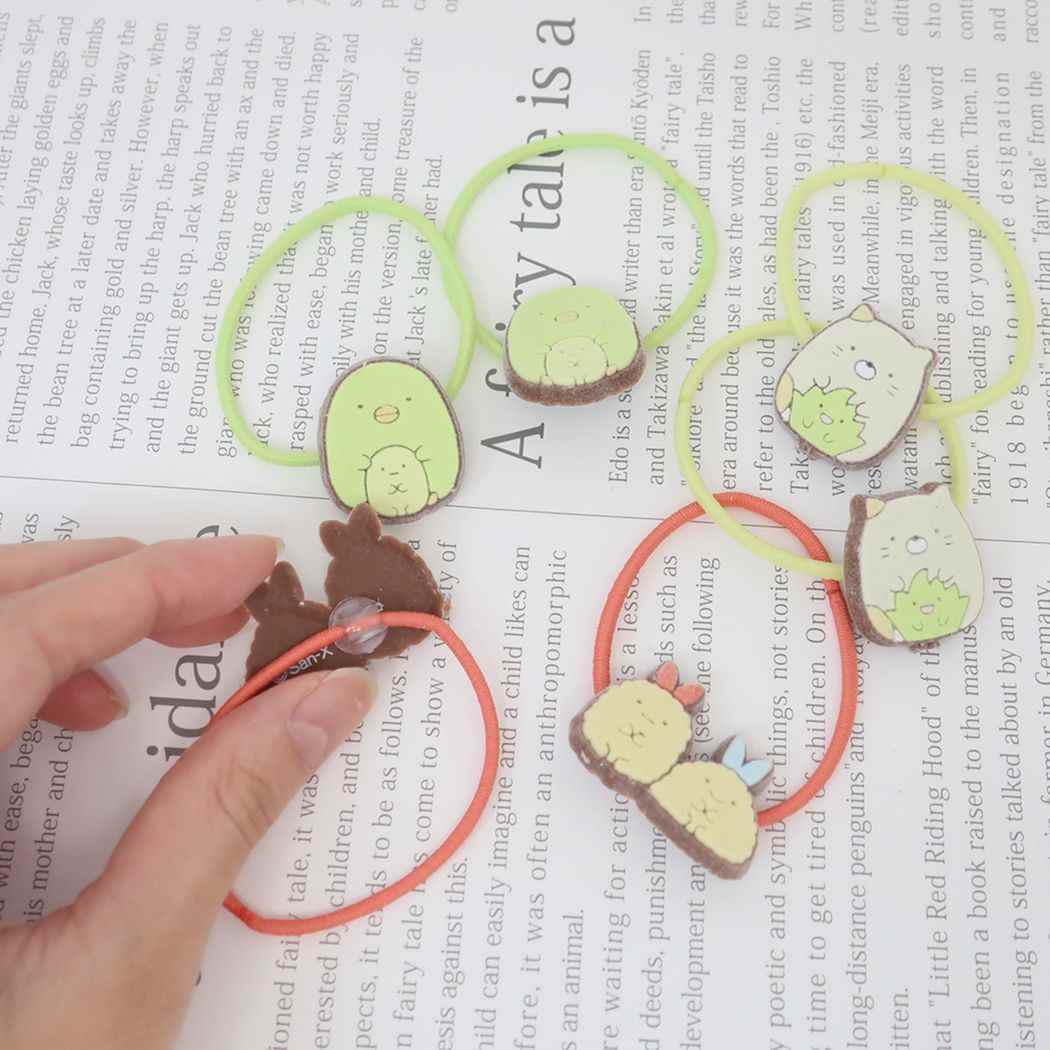 シネマコレクション cinemacollection すみっコぐらし ヘアアクセ フロッキーヘアゴム2P 2個セット ぺんぎん? サンエックス アイプランニング キッズ かわいい キャラクター グッズ (メーカー指定色) メーカー指定色