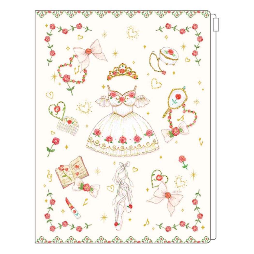 シネマコレクション cinemacollection たけいみき ポケットファイル ジッパー付 6ポケットクリアファイル フローラの目覚め クローズピン ジップファスナー付 新学期準備文具 ガーリーイラスト グッズ (メーカー指定色) メーカー指定色