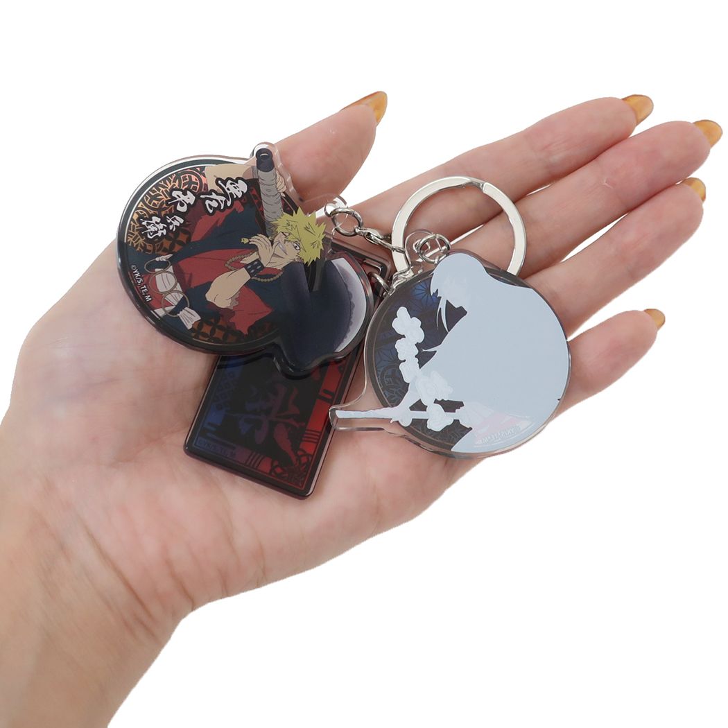 シネマコレクション cinemacollection 地獄楽 キーリング 3チャームキーホルダー 亜左弔兵衛+山田浅ェ門桐馬 少年ジャンプ ティーズファクトリー コレクション雑貨 アニメキャラクター グッズ (メーカー指定色) メーカー指定色