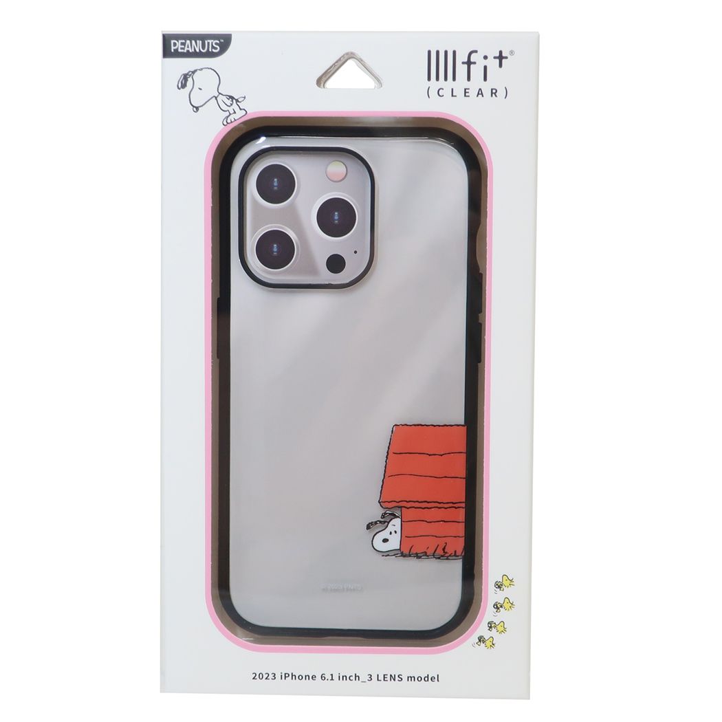 シネマコレクション cinemacollection スヌーピー iPhone15 IIIIfit Clear 2023 iPhone 6.1 inch 3 LENS model対応ケース ドッグハウス iPhon (メーカー指定色) メーカー指定色