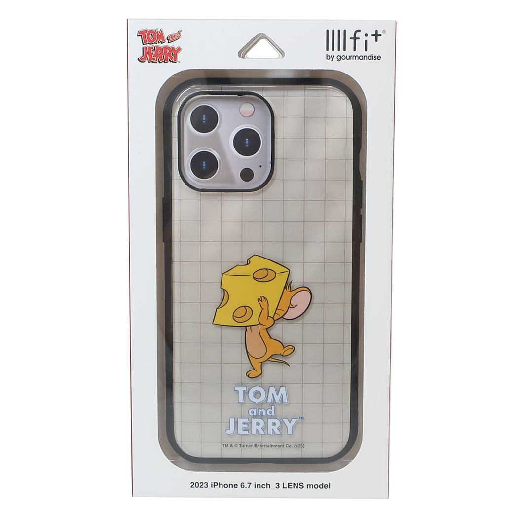 シネマコレクション cinemacollection トム&ジェリー iPhone15 IIIIfit Clear 2023 iPhone 6.7 inch 3 LENS model対応ケース ジェリー iPhon (メーカー指定色) メーカー指定色