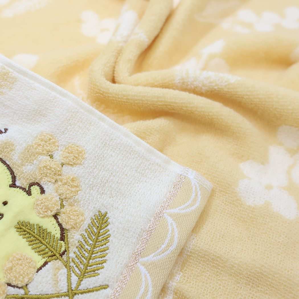 シネマコレクション cinemacollection ポムポムプリン フェイスタオル ジャガードロングタオル ブルームプリン サンリオ 丸眞 新生活雑貨 キャラクター グッズ (メーカー指定色) メーカー指定色