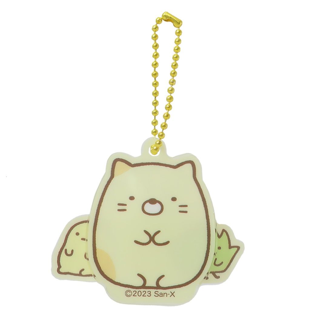 シネマコレクション cinemacollection すみっコぐらし キーチェーン ひょっこりアクリルキーホルダー ねこ サンエックス ティーズファクトリー かわいい キャラクター グッズ (メーカー指定色) メーカー指定色