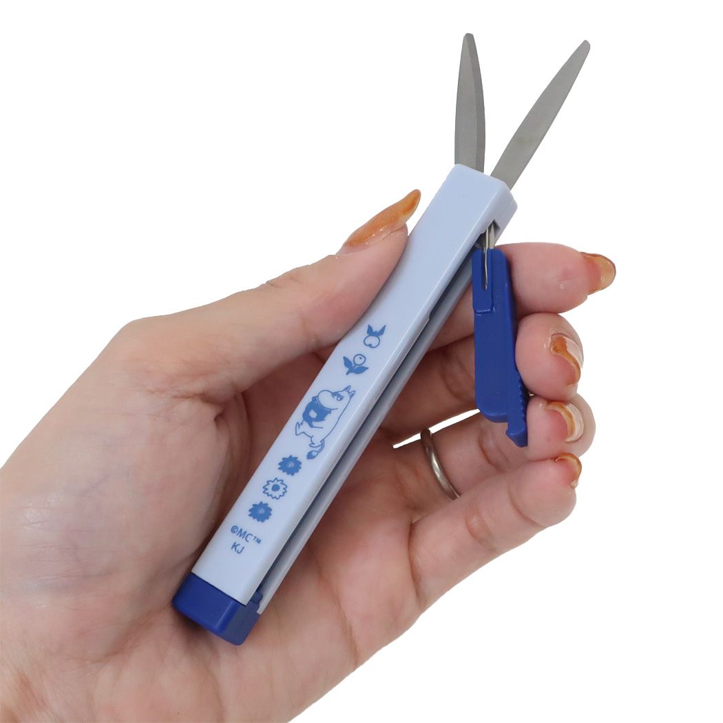 シネマコレクション cinemacollection ムーミン はさみ Piccola ピッコラ スライドシザー タイル 北欧 カミオジャパン 機能性文具 ハサミ コンパクト キャラクター グッズ (メーカー指定色) メーカー指定色