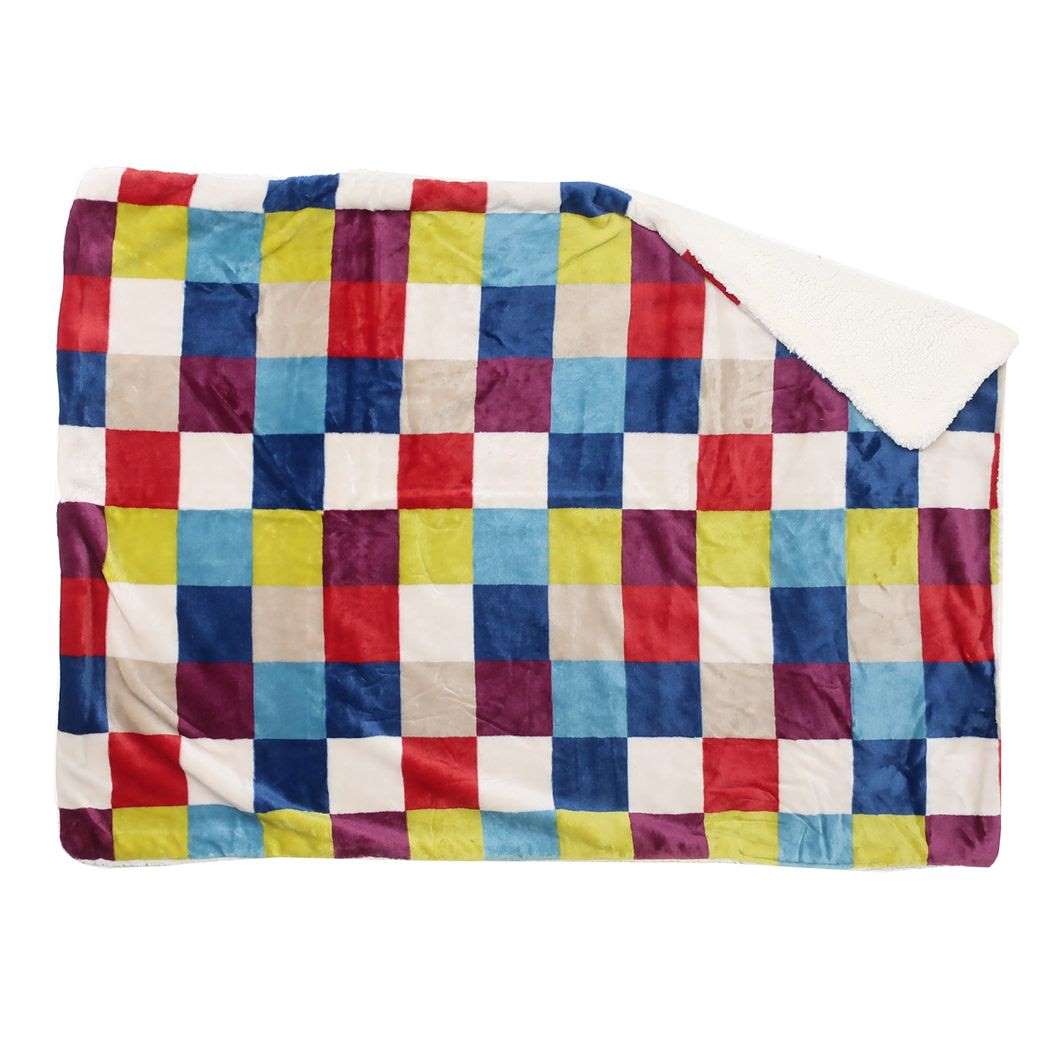 シネマコレクション cinemacollection ひざ掛け ボア付ブランケット マルチプル レッド フレンズヒル ウォーマー雑貨 防寒対策 もこもこ グッズ (メーカー指定色) メーカー指定色