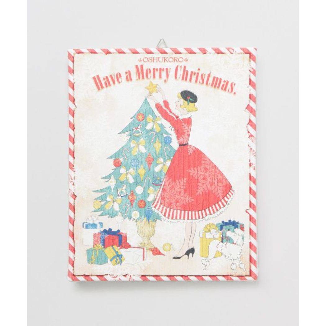 シネマコレクション cinemacollection インテリアパネル クリスマスアートボード RETRO GIRL 北欧 アミナコレクション ヨーロッパ雑貨 インテリア グッズ (メーカー指定色) メーカー指定色