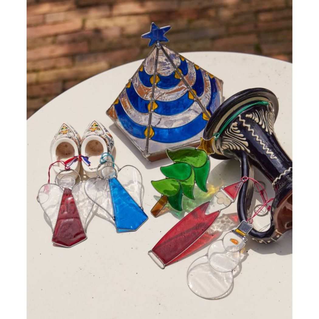 シネマコレクション cinemacollection 装飾品 ステンドツリー BLUE 北欧 アミナコレクション ヨーロッパ雑貨 オーナメント グッズ (メーカー指定色) メーカー指定色