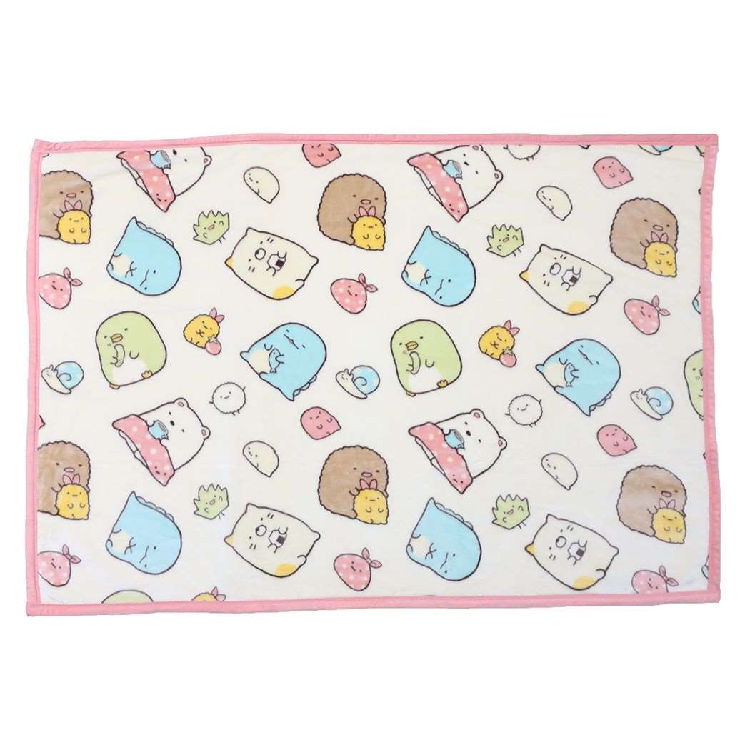 シネマコレクション cinemacollection すみっコぐらし ひざ掛け毛布 ハーフ毛布 フェイシーズすみっコ サンエックス 丸眞 ウォーマー雑貨 キャラクター グッズ (メーカー指定色) メーカー指定色