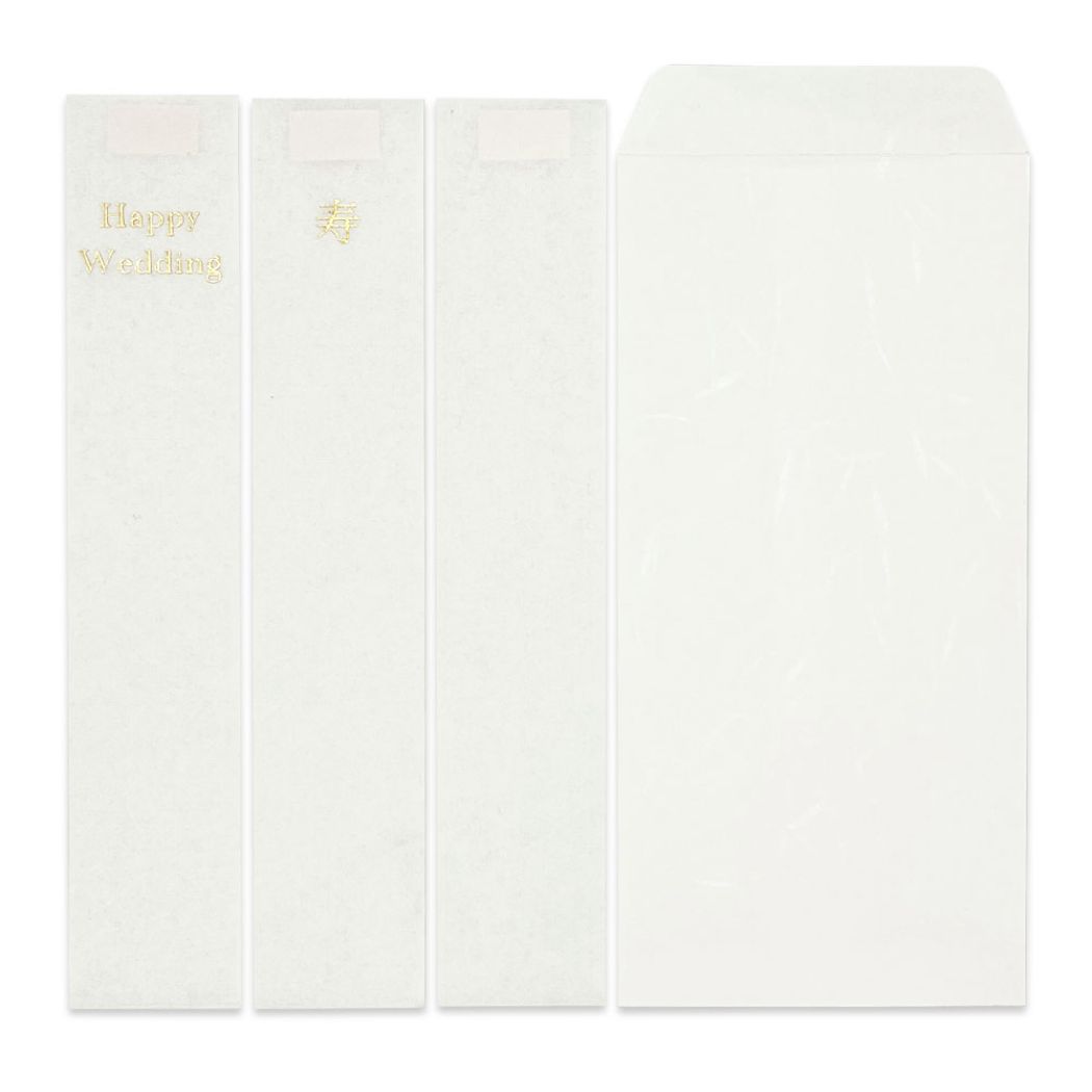 シネマコレクション cinemacollection Tomoko Hayashi のし袋 ベールで包む白箔祝儀袋 花風 クローズピン お祝い袋 金封 結婚 グッズ (メーカー指定色) メーカー指定色