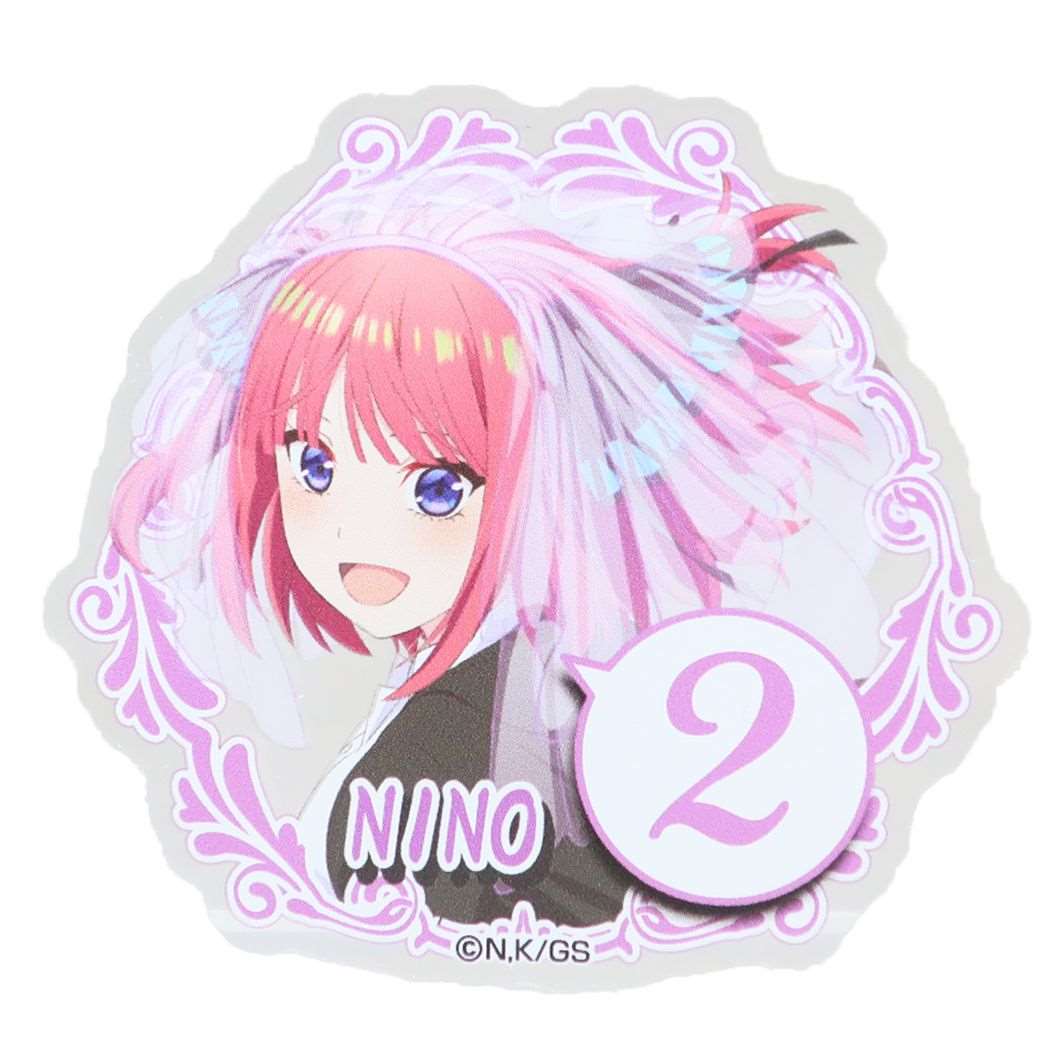 シネマコレクション cinemacollection 五等分の花嫁 缶バッジ アクリルバッジ 中野 二乃 B バンダイ コレクション雑貨 アニメキャラクター グッズ (メーカー指定色) メーカー指定色