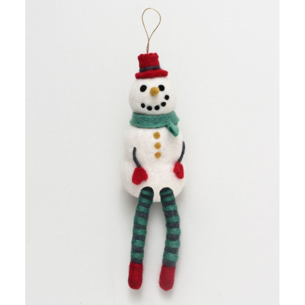 シネマコレクション cinemacollection インテリア雑貨 足ブラオーナメント SNOWMAN アミナコレクション おしゃれ クリスマスツリー 飾り グッズ (メーカー指定色) メーカー指定色