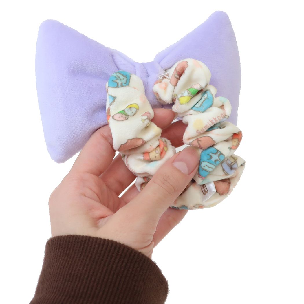 シネマコレクション cinemacollection 映画 すみっコぐらし ツギハギ工場のふしぎなコ ヘアアクセ シュシュ パープル サンエックス ケイカンパニー ヘアゴム キャラクター グッズ (メーカー指定色) メーカー指定色