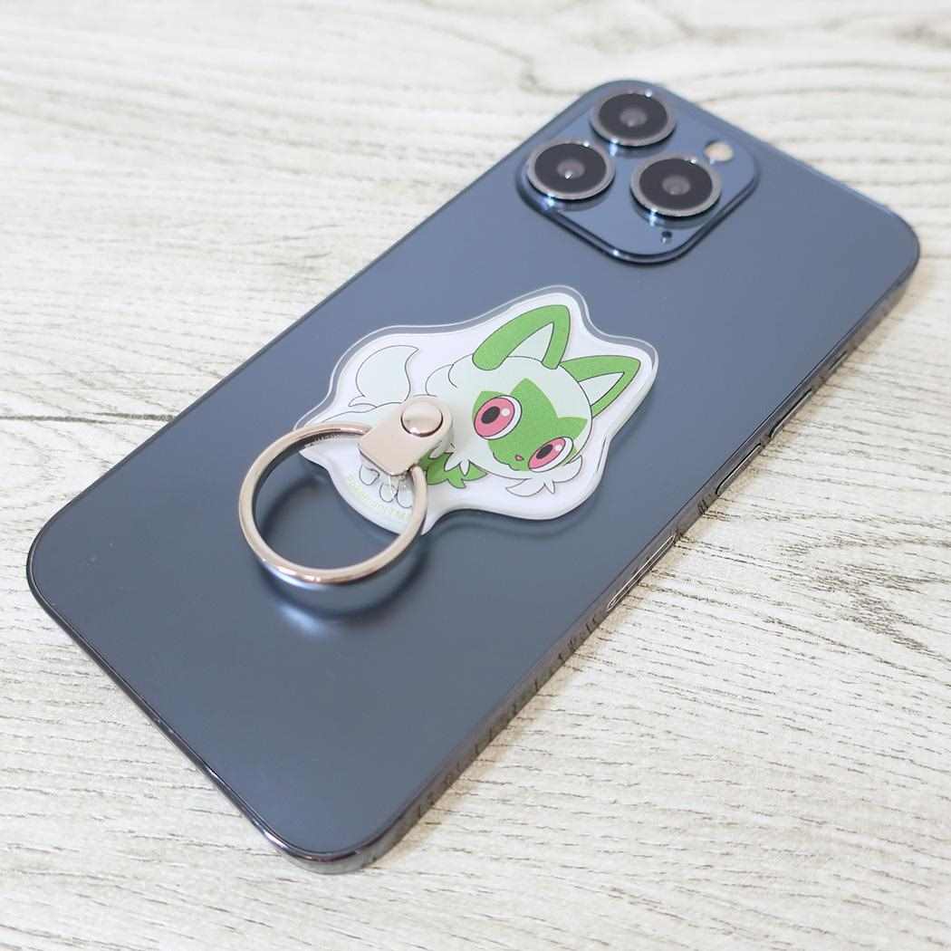 シネマコレクション cinemacollection ポケットモンスター スマホリング ダイカットマルチリング ニャオハ ポケモン グルマンディーズ スマホ かわいい スマホリング キャラクター グッズ (メーカー指定色) メーカー指定色