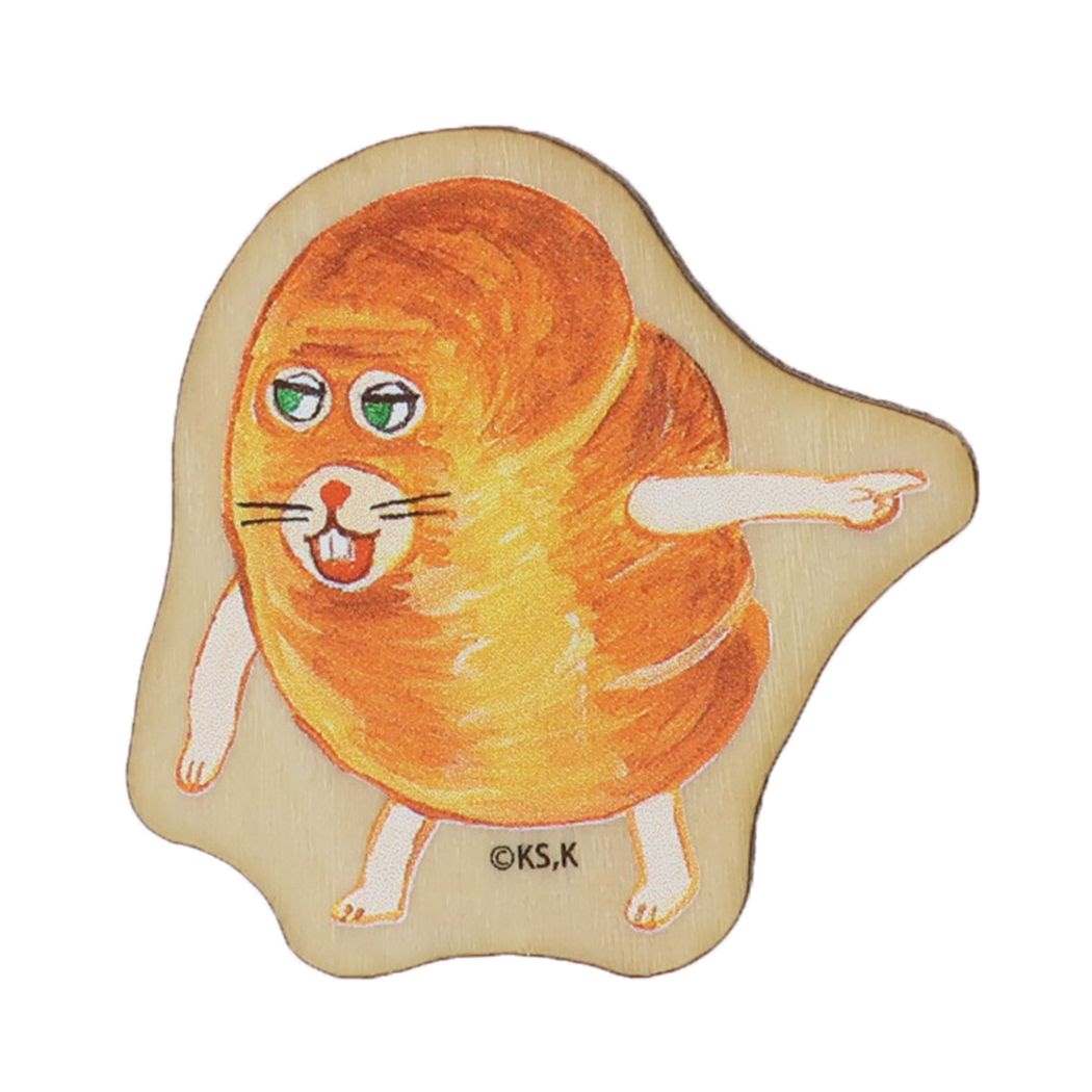 シネマコレクション cinemacollection パンどろぼう ピンバッジ ウッドバッジ F カミオジャパン コレクション雑貨 絵本キャラクター グッズ (メーカー指定色) メーカー指定色