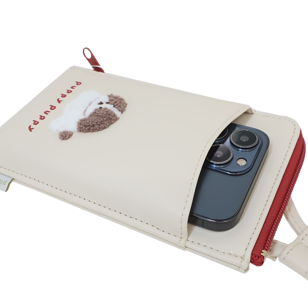 シネマコレクション cinemacollection ピッコロット スマホポーチ スマホポーチショルダー いぬ クーリア マルチショルダーポーチ 多機能小物入れ かわいい グッズ (メーカー指定色) メーカー指定色