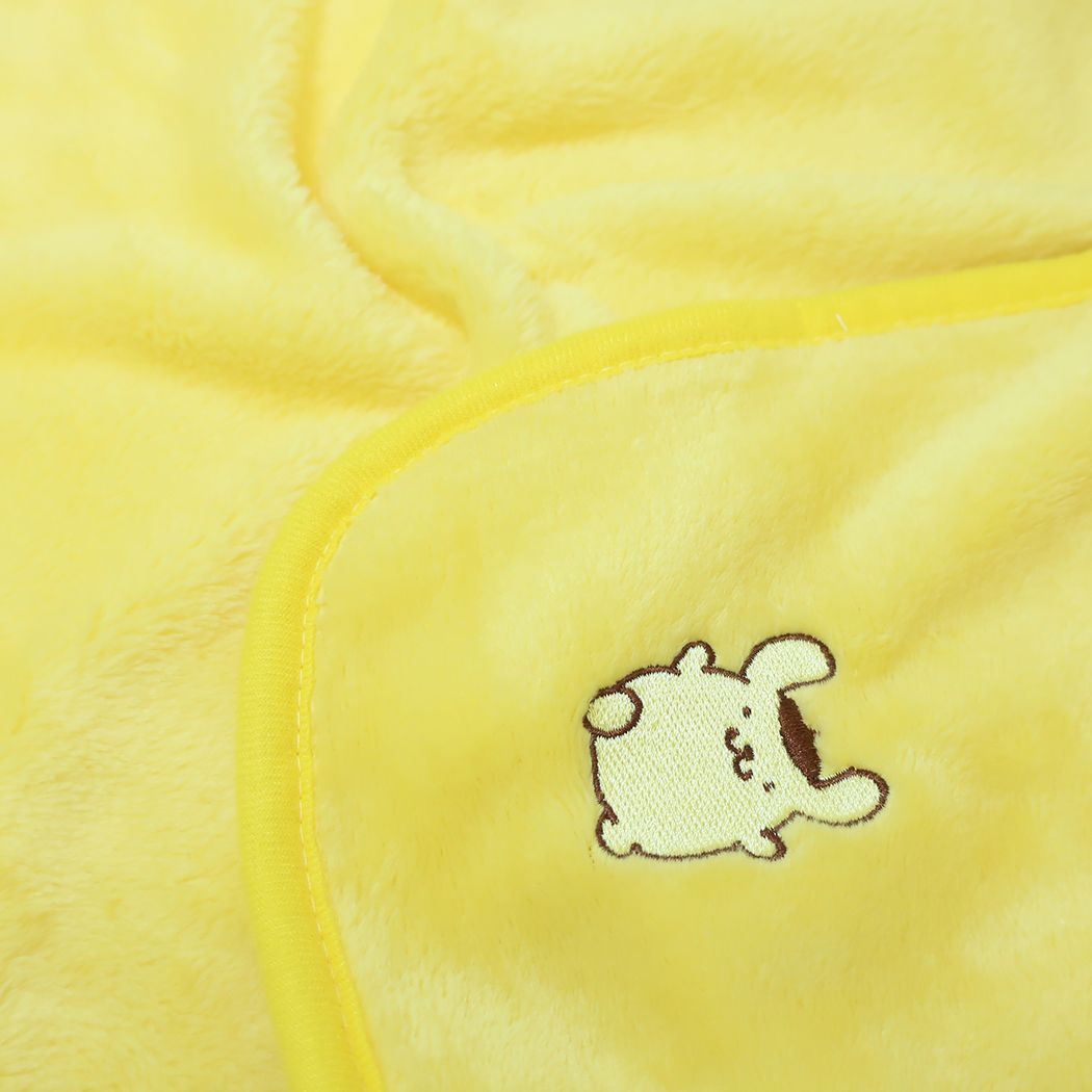 シネマコレクション cinemacollection ポムポムプリン ひざ掛け毛布 巾着付きブランケット ふわふわプリン サンリオ 丸眞 ウォーマー雑貨 防寒用品 収納袋 キャラクター グッズ (メーカー指定色) メーカー指定色