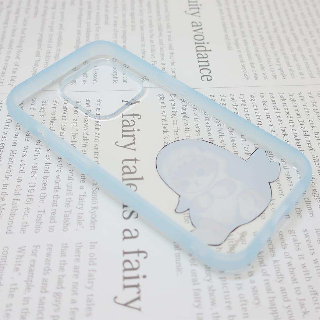 モフサンド iPhone15 Pro IIIIfit Clear 2023 iPhone 6.1inch 3LENS model対応ケース サメにゃん mofusand グルマンディーズ スマホカバー メーカー指定色