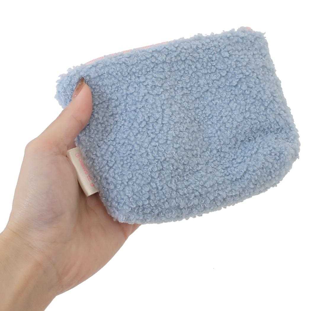 シネマコレクション cinemacollection サンリオキャラクターズ リップポーチ ボア ミニポーチ シナモロール サックスブルー サンリオ エムプラン メイクポーチ ギフト かわいい キャラクター グッズ (メーカー指定色) メーカー指定色