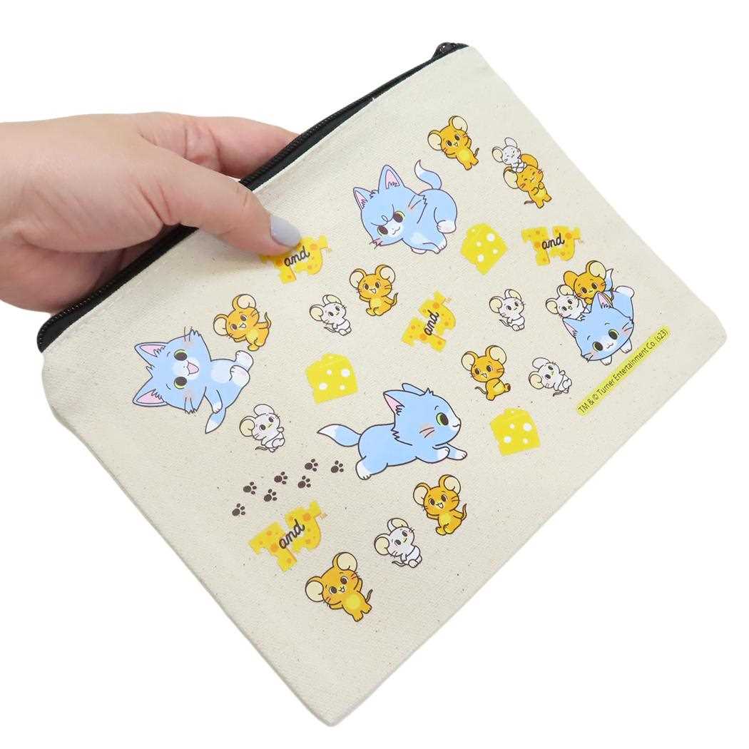 シネマコレクション cinemacollection トムとジェリー コスメポーチ フラットポーチ いっぱい ワーナーブラザース スモールプラネット 小物入れ キャラクター グッズ (メーカー指定色) メーカー指定色