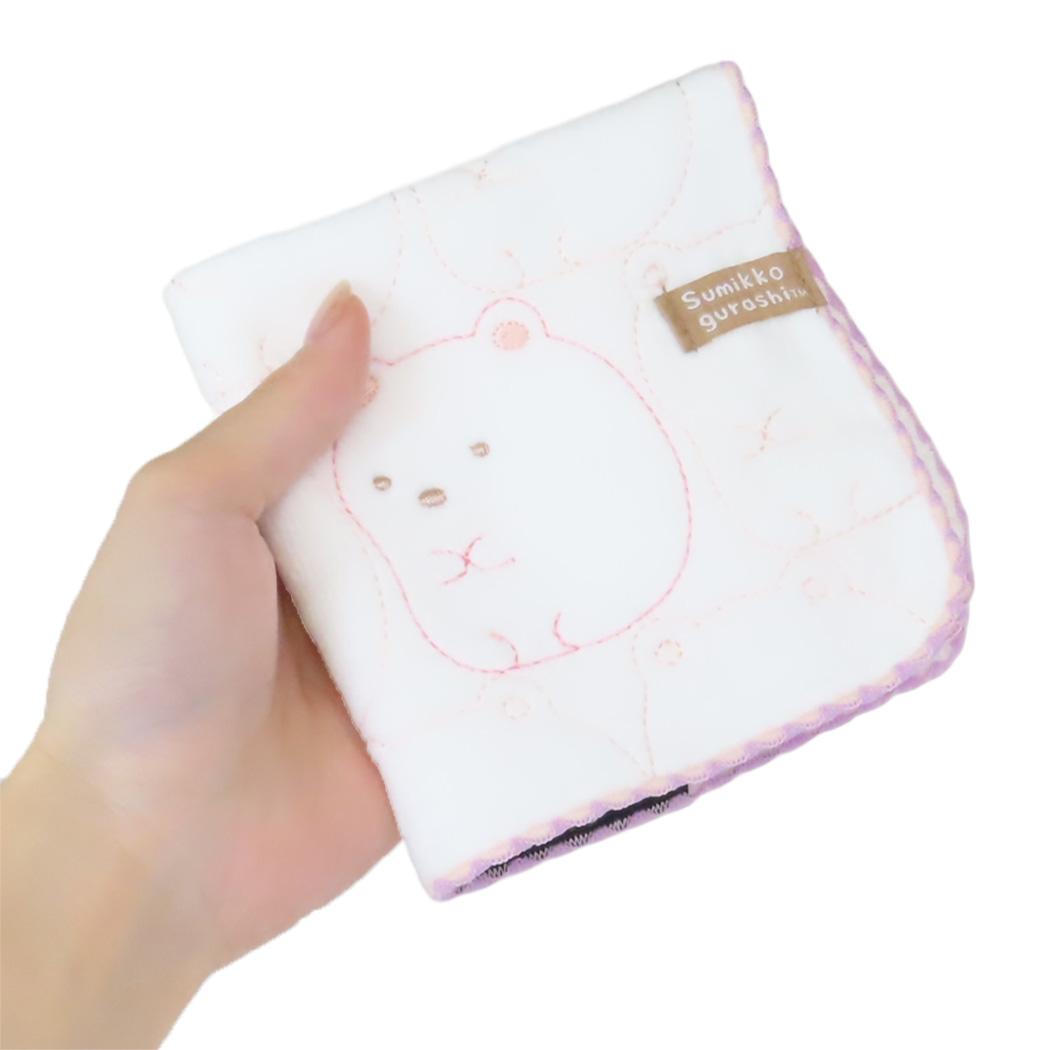 シネマコレクション cinemacollection すみっコぐらし ミニタオル シャーリングハンカチタオル ここだよしろくま サンエックス 丸眞 汗拭きタオル キャラクター グッズ (メーカー指定色) メーカー指定色