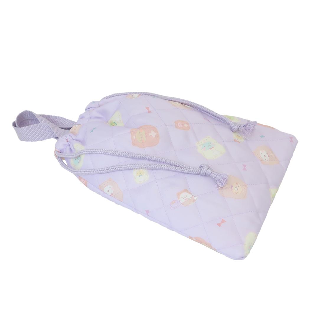 シネマコレクション cinemacollection すみっコぐらし キルトシューズケース 体育館靴入れ パープル 新入学 サンエックス アイプランニング シューズバッグ 新学期準備雑貨 キャラクター グッズ (メーカー指定色) メーカー指定色