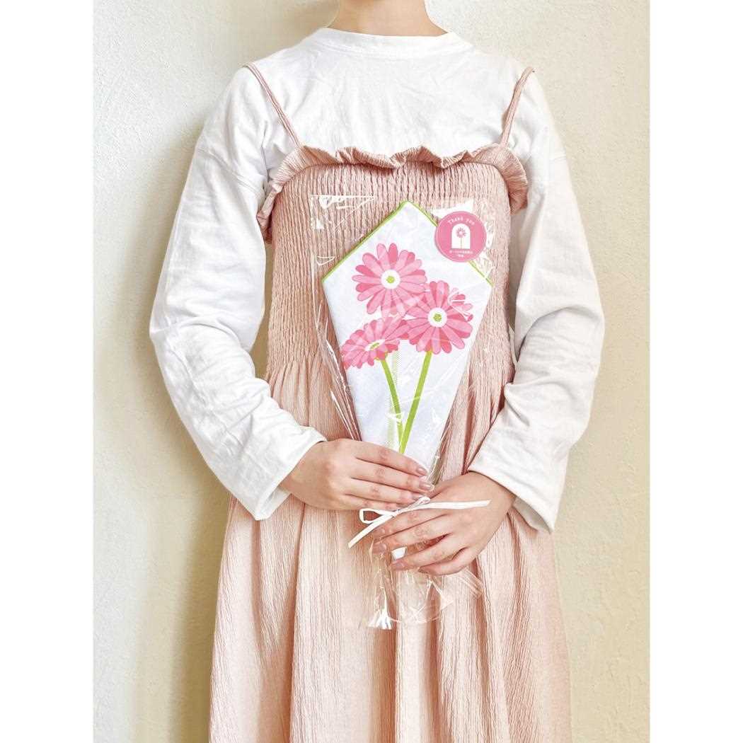 シネマコレクション cinemacollection ハンカチ 花束ハンカチ ガーベラ デコレ ギフト雑貨 子供 プレゼント グッズ (メーカー指定色) メーカー指定色