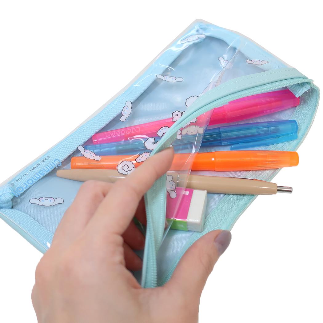 シネマコレクション cinemacollection シナモロール ペンケース クリアフラットポーチ 新入学 サンリオ ケイカンパニー 筆箱 新学期準備文具 キャラクター グッズ (メーカー指定色) メーカー指定色