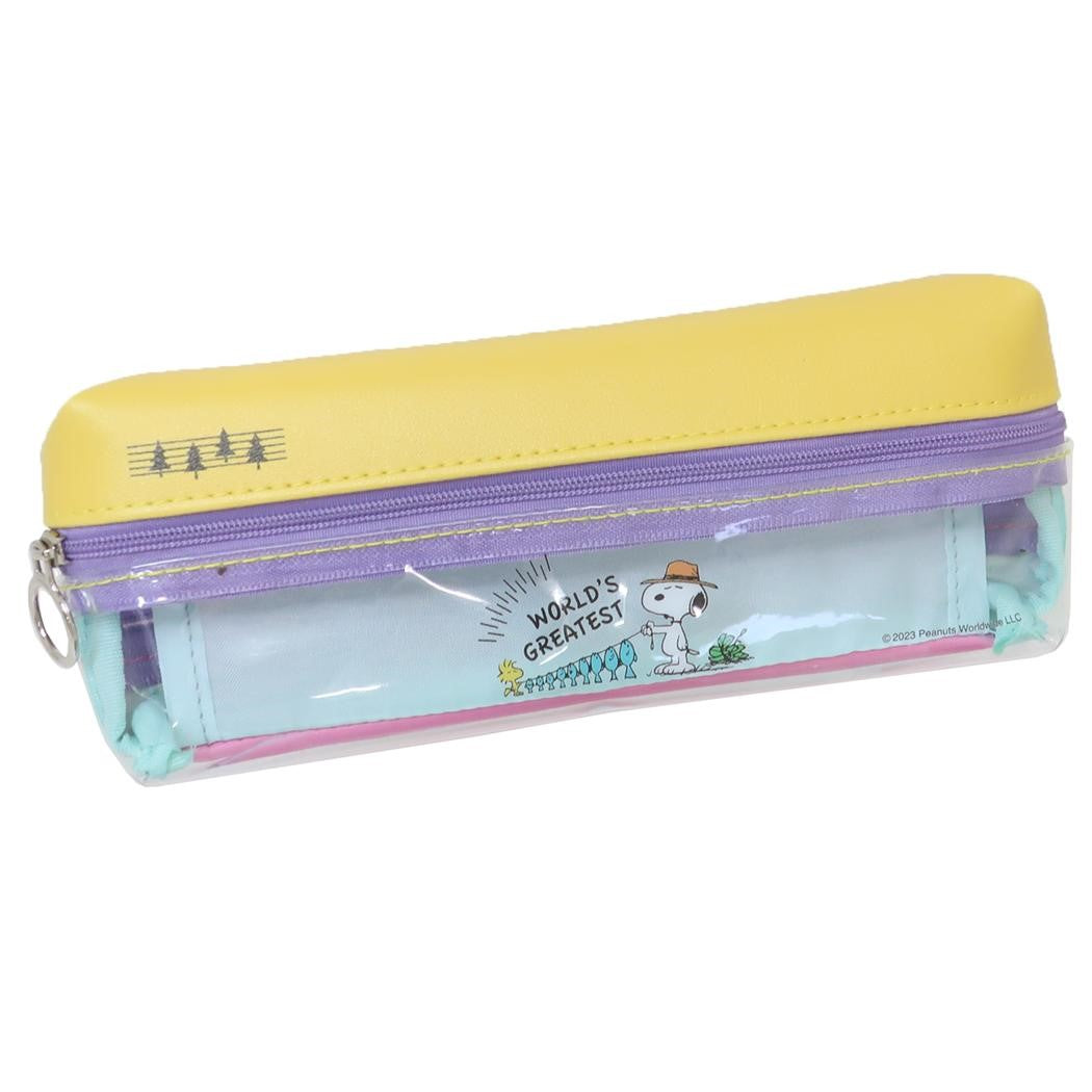 シネマコレクション cinemacollection スヌーピー 筆箱 両面ペンポーチ ピンク&イエロー 新入学 ピーナッツ クツワ 筆記用具 筆箱 中学生 キャラクター グッズ (メーカー指定色) メーカー指定色