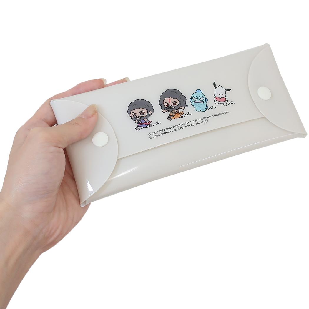 シネマコレクション cinemacollection RRRxサンリオキャラクターズ ペンポーチ クリアマルチケース ナートゥ 新入学 サンリオ マリモクラフト ペンケース 筆箱 小物入れ キャラクター グッズ (メーカー指定色) メーカー指定色