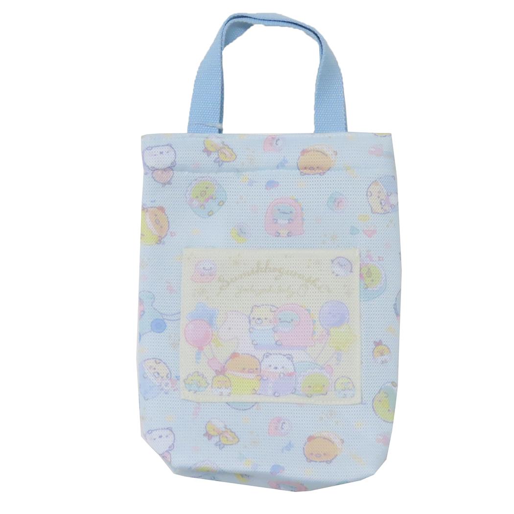 シネマコレクション cinemacollection すみっコぐらし シューズバッグ メッシュシューズケース 新入学 サンエックス 高波クリエイト 靴用バッグ 上履き入れ 子供 キャラクター グッズ (メーカー指定色) メーカー指定色