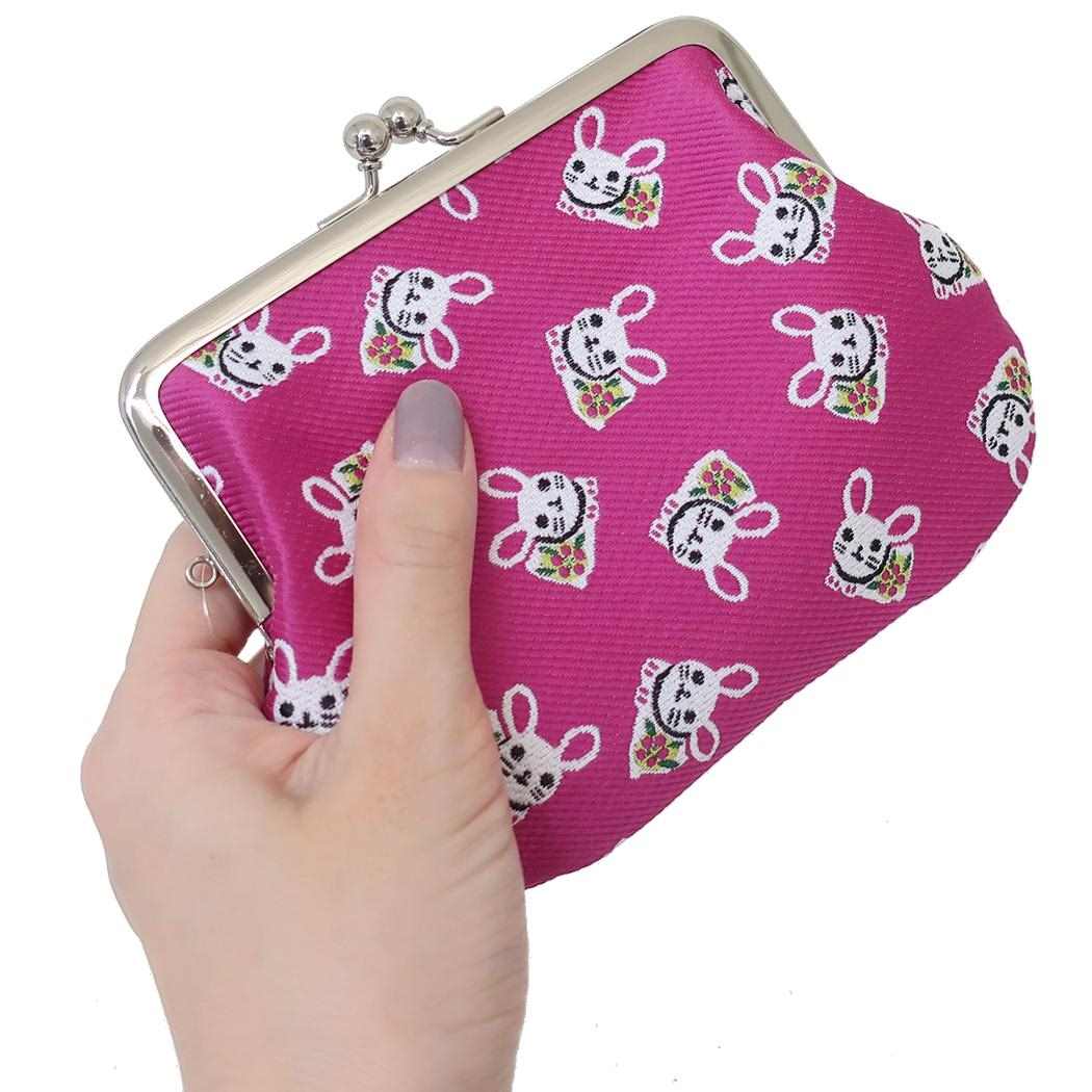 シネマコレクション cinemacollection 財布 ミンゲイオリヒラオヤコガマ ウサギ アミナコレクション コインケース 小物入れ がま口財布 おしゃれ グッズ (メーカー指定色) メーカー指定色