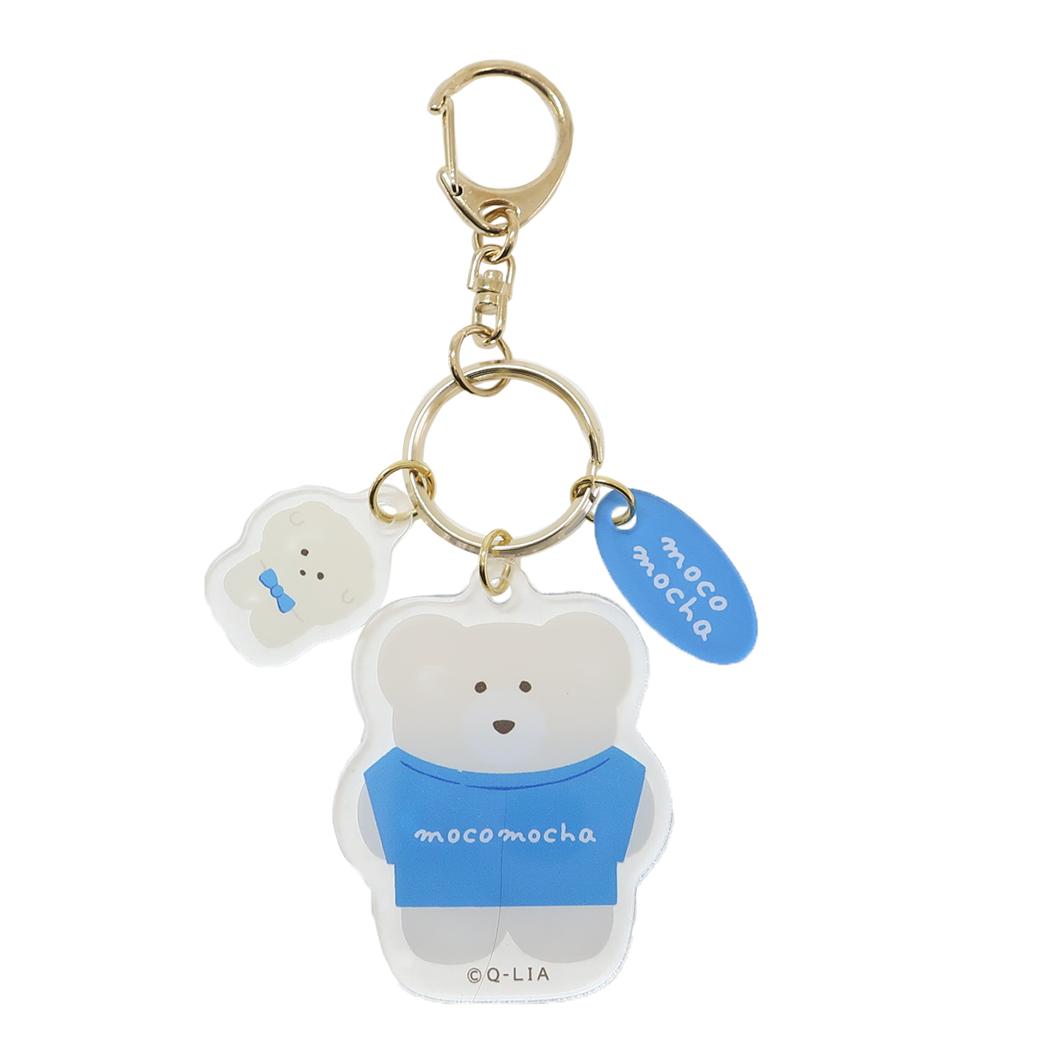 シネマコレクション cinemacollection ほっこりモコモカ キーリング アクリルキーホルダー メンカラシリーズ クリーム ブルー クーリア プレゼント 推し活 グッズ (メーカー指定色) メーカー指定色