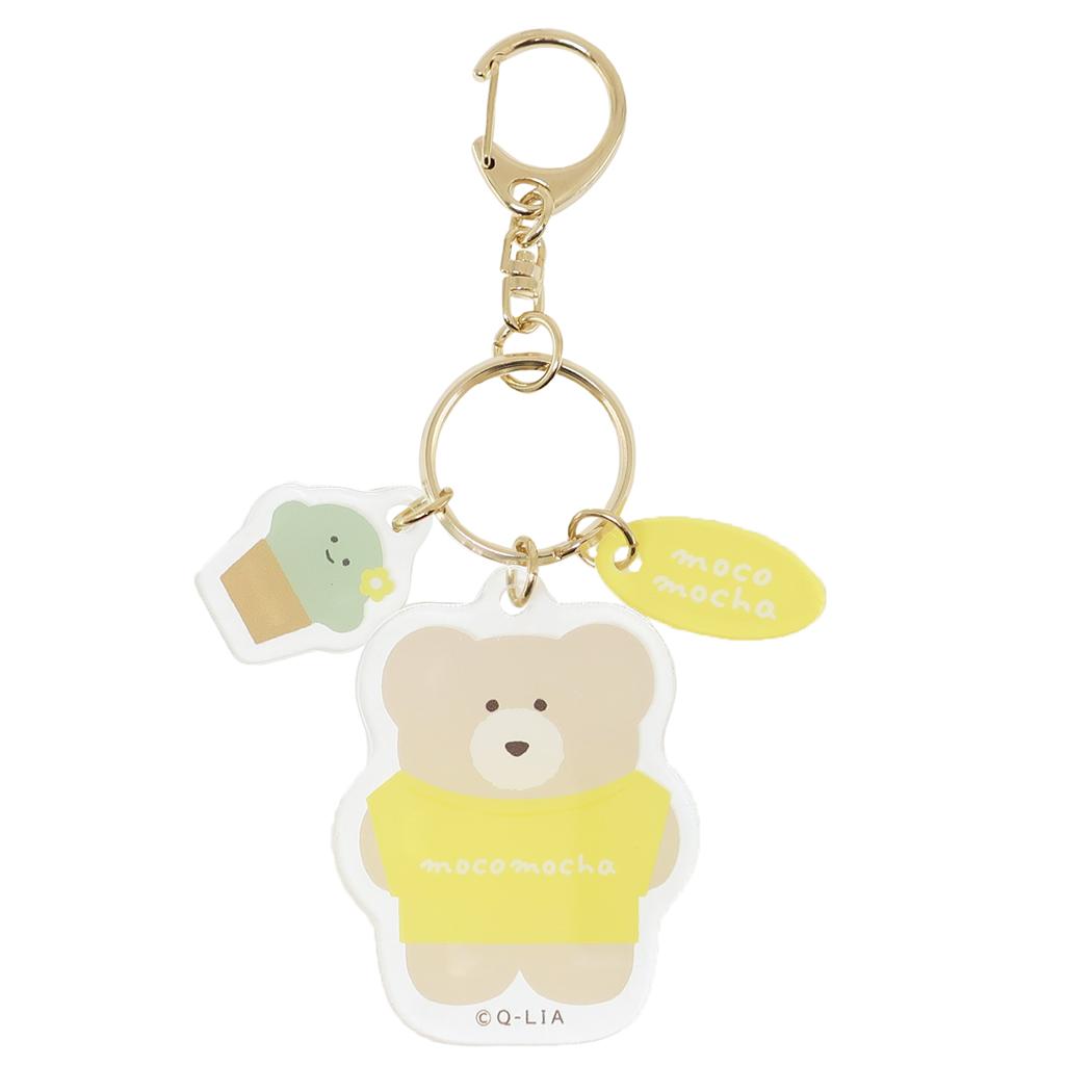 シネマコレクション cinemacollection ほっこりモコモカ キーリング アクリルキーホルダー メンカラシリーズ ミルクティー イエロー クーリア プレゼント 推し活 グッズ (メーカー指定色) メーカー指定色