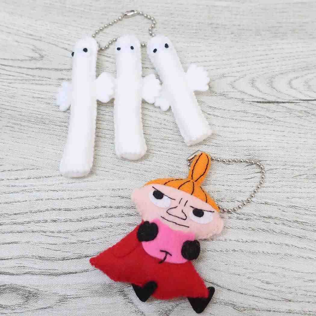 シネマコレクション cinemacollection ムーミン 手芸用品 フェルトマスコットキット ボールチェーン付き リトルミイ 北欧 社コッカ 手作り ハンドメイド キャラクター グッズ (メーカー指定色) メーカー指定色