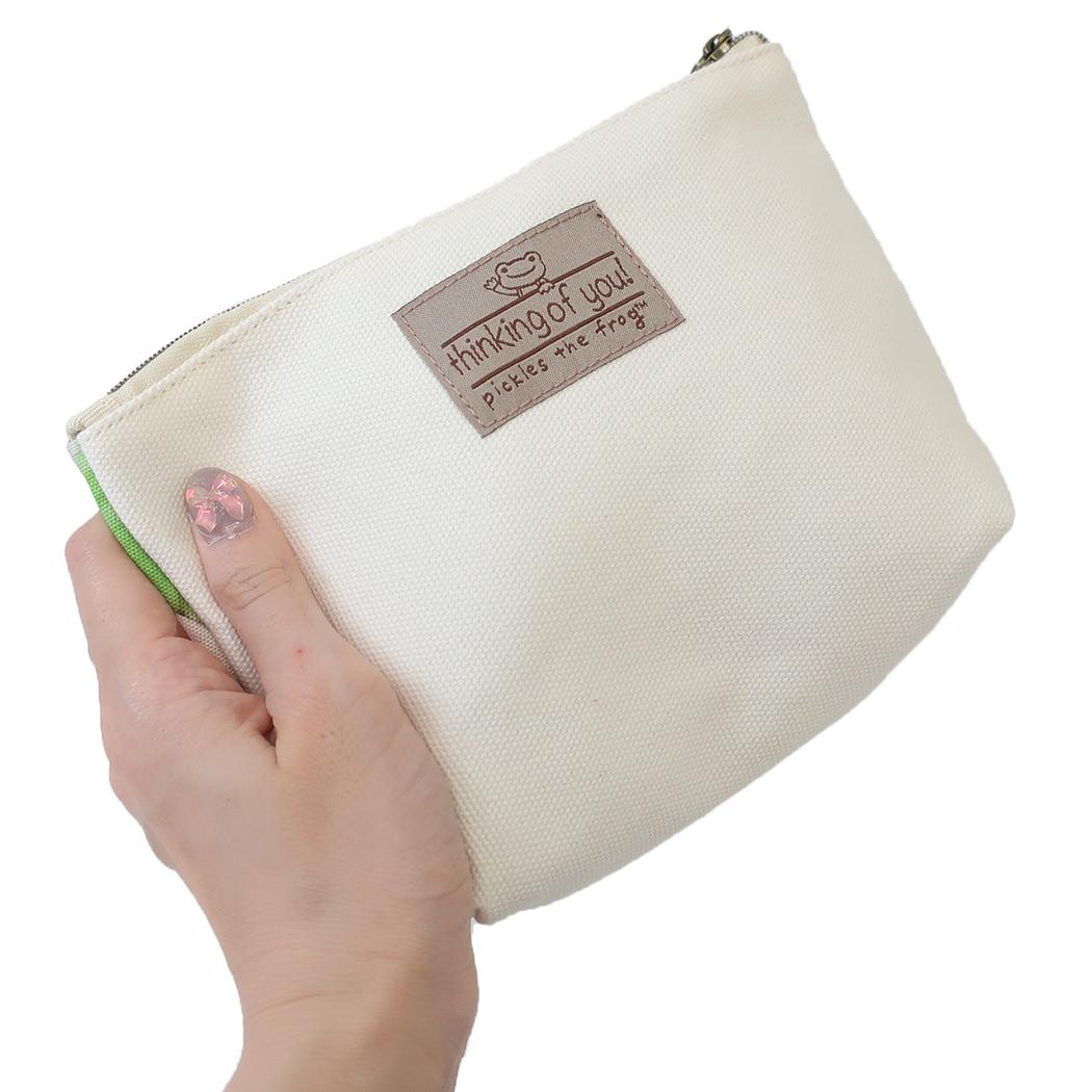 シネマコレクション cinemacollection かえるのピクルス コスメポーチ 化粧ポーチ ぬいフォト雑貨 ナカジマ 小物入れ キャラクター グッズ (メーカー指定色) メーカー指定色