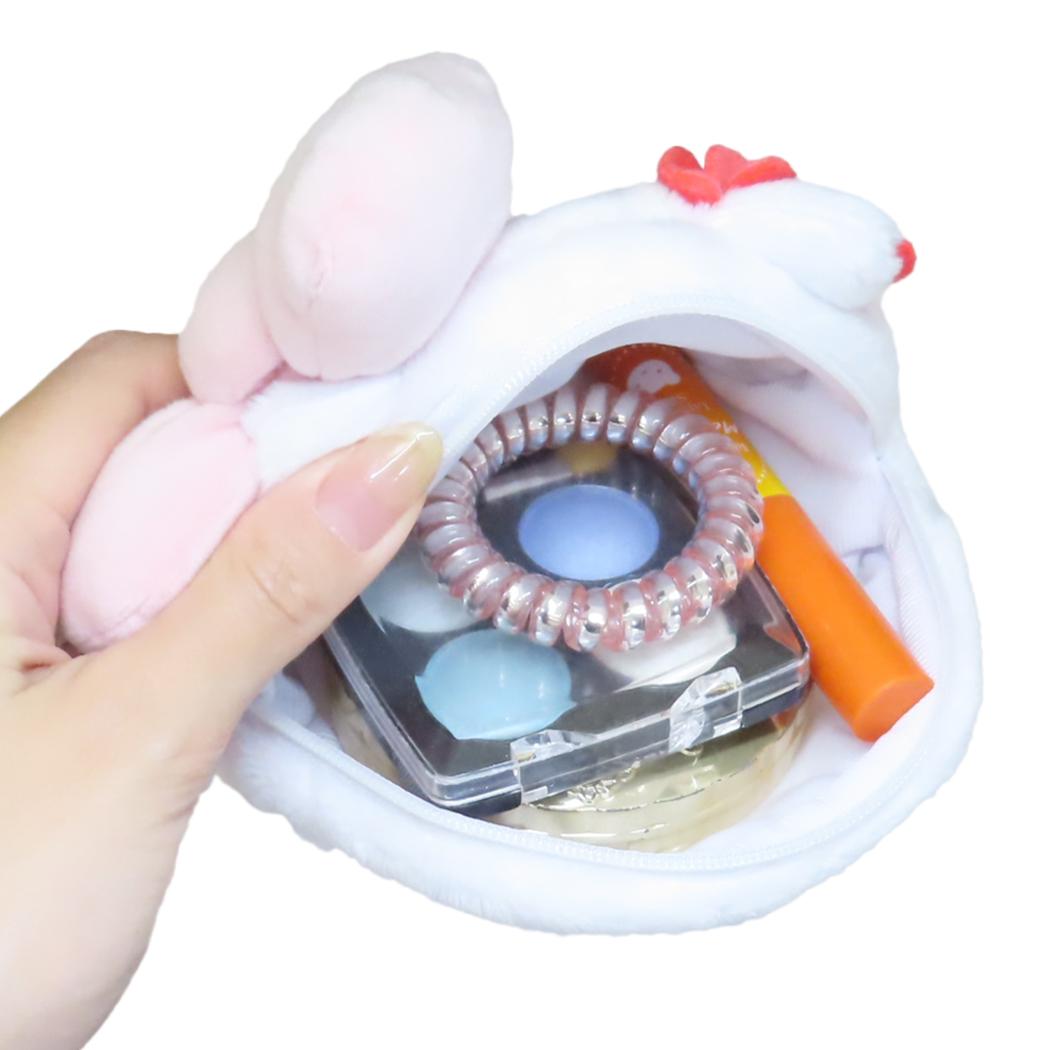 シネマコレクション cinemacollection ハローキティ ミニポーチ ぬいぐるみフェイスポーチ KT50th キティの描く未来 サンリオ オスト ぬいぐるみポーチ キャラクター グッズ (メーカー指定色) メーカー指定色