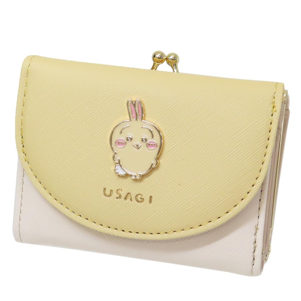 Cinema Collection cinemacollection Chiikawa Mini Wallet Frame Wallet Tri-Fold Yellow Rabbit Aldi Ladies Mini Wallet Gift Character Goods