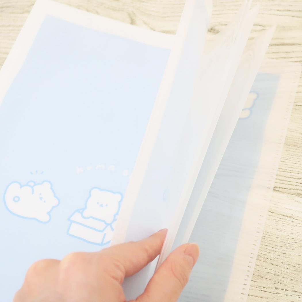 シネマコレクション cinemacollection COLOR DAYS ポケットファイル 10ポケットクリアファイル A4 KUMA DAYS カミオジャパン 新学期準備文具 かわいい グッズ (メーカー指定色) メーカー指定色