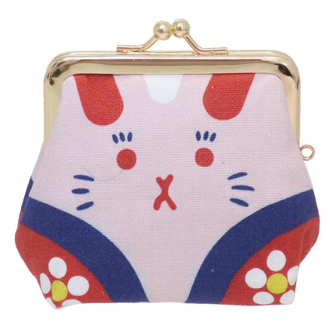 Cinema Collection cinemacollection coin case folk art large purse rabbit  Amina Collection gift coin pouch cute clasp pouch goods