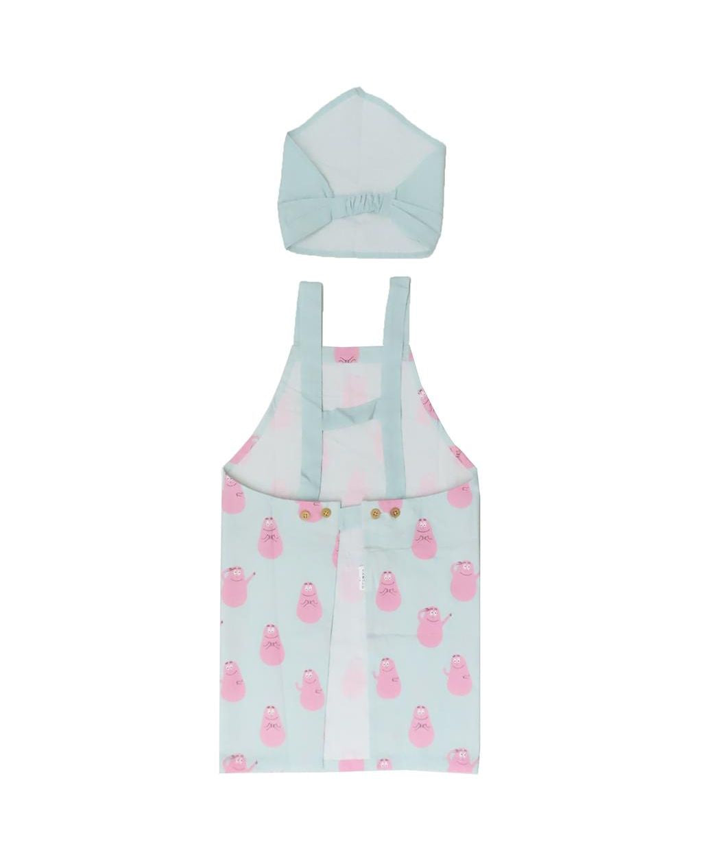 シネマコレクション cinemacollection バーバパパ エプロンセット キッズエプロン&三角巾 Lサイズ BARBAPAPA フレンズヒル FRIENDSHILL 子供 子ども 親子お料理 キッチン用品 (ミント) ミント