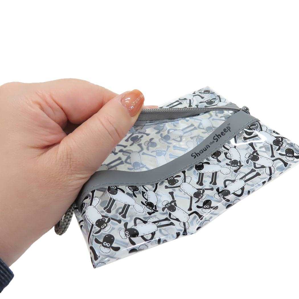 シネマコレクション cinemacollection ひつじのショーン ミニポーチ クリアミニティッシュポーチ ショーンだらけ エスケイジャパン ポケットティッシュケース 小物入れ キャラクター グッズ (メーカー指定色) メーカー指定色