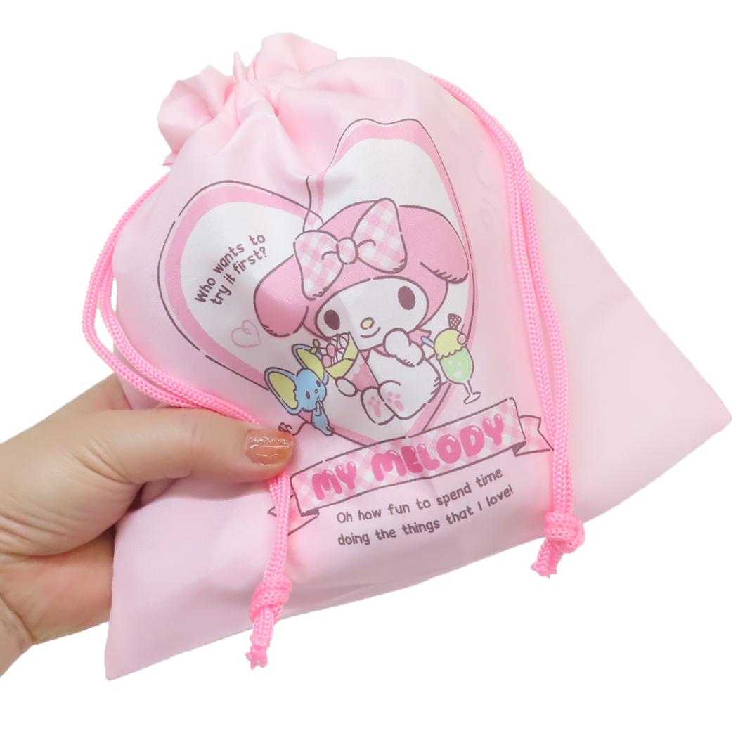 シネマコレクション cinemacollection マイメロディ クールタオル 冷感フード付きタオル チェックリボン サンリオ 丸眞 巾着付き アウトドア 熱中症対策 キャラクター グッズ (メーカー指定色) メーカー指定色