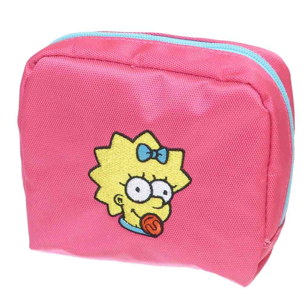 シネマコレクション cinemacollection シンプソンズ コスメポーチ P刺繍ポーチ マギー フェイスA スモールプラネット 小物入れ キャラクター グッズ (メーカー指定色) メーカー指定色