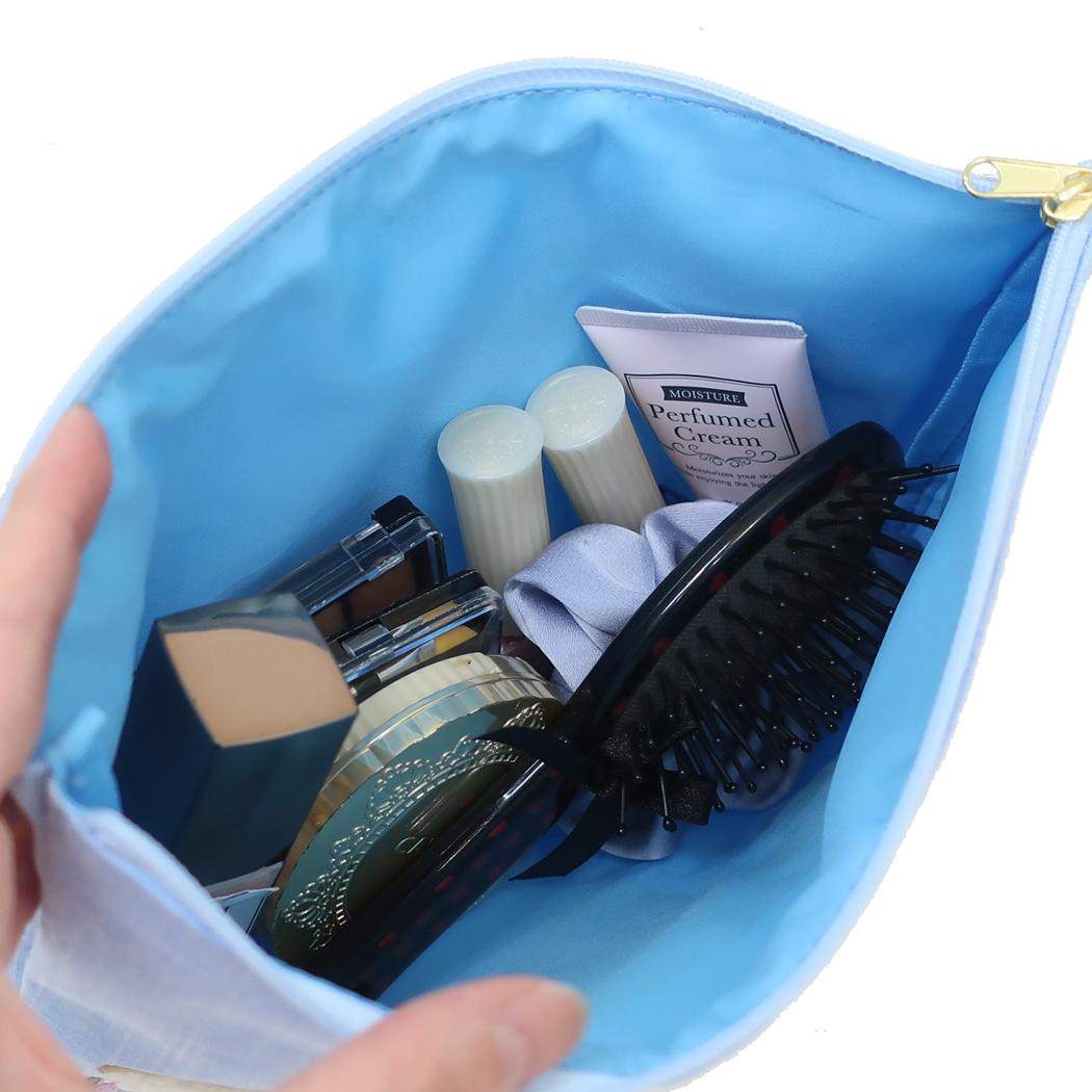 シネマコレクション cinemacollection シナモロール コスメポーチ サガラ刺繍BIGフラットポーチ サンリオ ヤスダ通商 メイクポーチ 女の子 プレゼント キャラクター グッズ (メーカー指定色) メーカー指定色