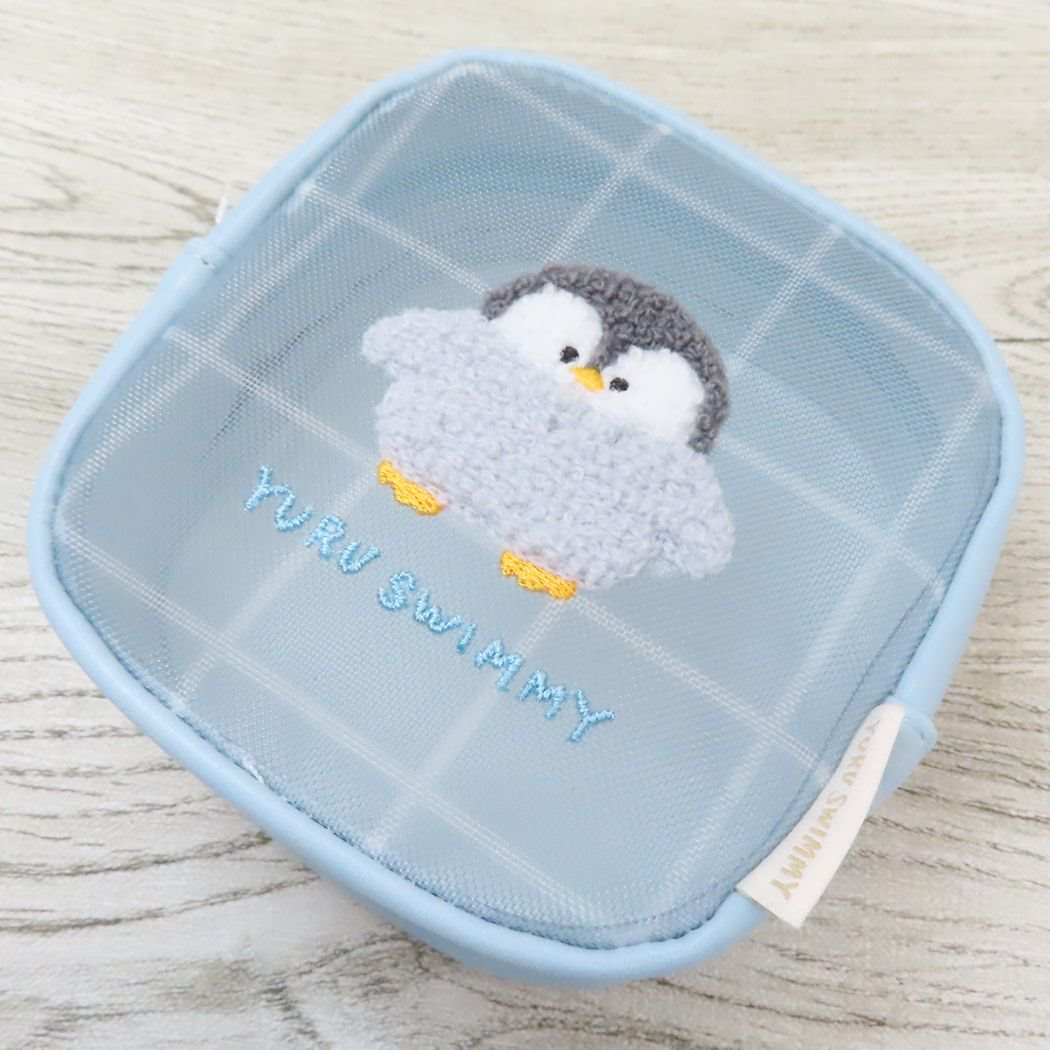 シネマコレクション cinemacollection ゆるすいみー ミニポーチ メッシュミニポーチ ペンギン クーリア 小物入れ かわいい グッズ (メーカー指定色) メーカー指定色