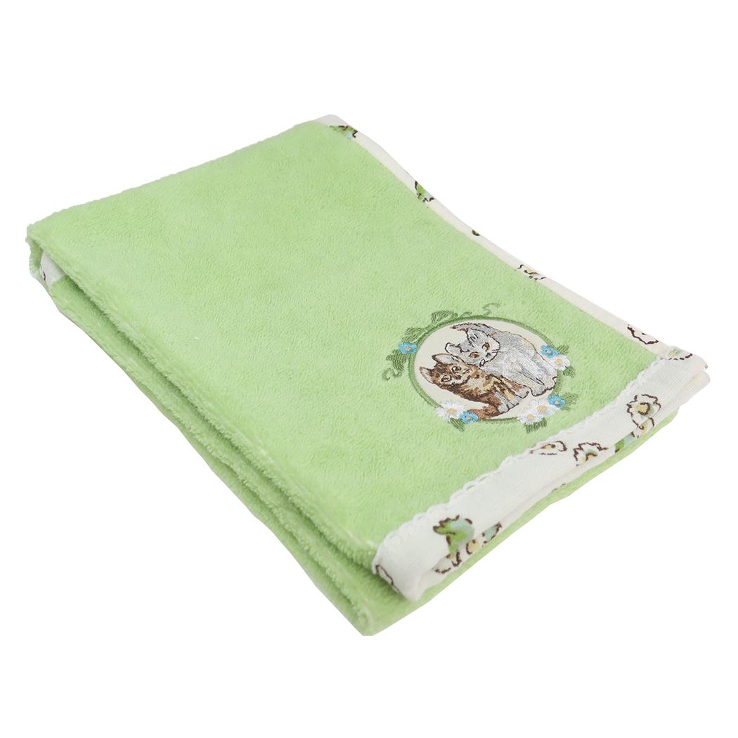 シネマコレクション cinemacollection ピーターラビット フェイスタオル 片面ガーゼロングタオル オーガニックコットン シンプルフラワーグリーン 丸眞 ギフト 雑貨 絵本キャラクター グッズ (メーカー指定色) メーカー指定色