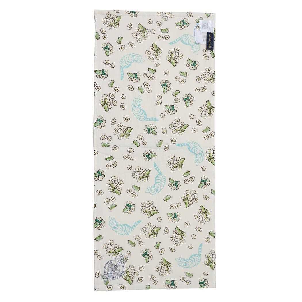 シネマコレクション cinemacollection ピーターラビット フェイスタオル 片面ガーゼロングタオル オーガニックコットン シンプルフラワーイエロー 丸眞 ギフト 雑貨 絵本キャラクター グッズ (メーカー指定色) メーカー指定色