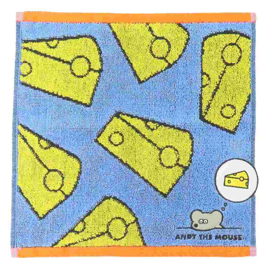 Cinema Collection cinemacollection Mouse ANDY Mini Towel Jacquard Handkerchief Choose the Cheese Andy Marushin Sweat Towel Character Goods
