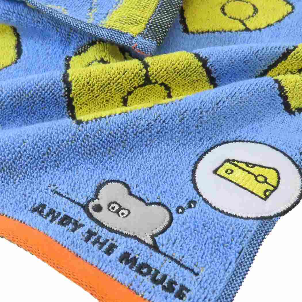 Cinema Collection cinemacollection Mouse ANDY Mini Towel Jacquard Handkerchief Choose the Cheese Andy Marushin Sweat Towel Character Goods
